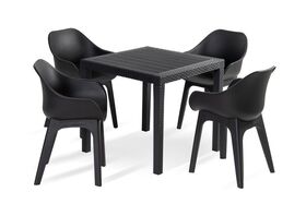 Zestaw Mebli Ogrodowych  Liveto Uno 4 krzesła + stolik