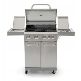 Grill Gazowy Nierdzewny  Paul 4+1 PREMIUM Ruszt Żeliwny  18.8 KW