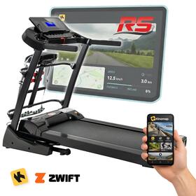 Bieżnia Elektryczna Vigo RS  z masażerem i hantlami AUTOMATYCZNY WZNOS APLIKACJE