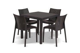 Zestaw Mebli Ogrodowych MINI Madame stół KING 79 cm 4 EUROHIT Garden