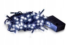 Lampki Choinkowe 5M BIAŁE ZIMNE 230V LED100