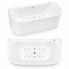 Wanna Łazienkowa Doris+  z funkcją masażu POWIETRZNEGO   170 x 80 cm wolnostojąca Akrylowa LED Jacuzzi