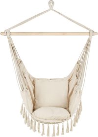 Krzesło brazylijskie z poduszką beż