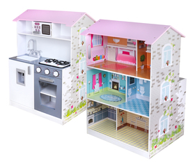 Drewniany Domek Kuchenka 2w1 EAN 5901721053915
