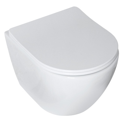 Corciano ISLA RIMLESS MISKA WC DESKA WOLNOOPADAJĄCA DUROPLAST SLIM Corciano ISLA RIMLESS MISKA WC DESKA WOLNOOPADAJĄCA DUROPLAST SLIM