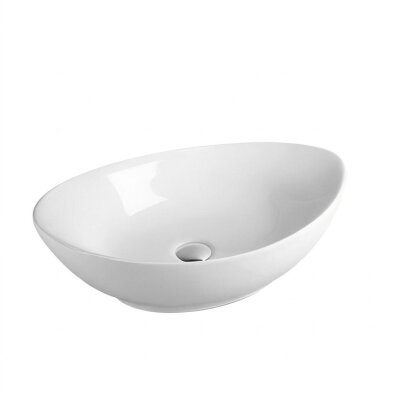 Umywalka nablatowa Corciano Gloria Neo Lśniąca Biel 57 cm