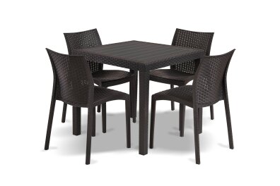 Zestaw Mebli Ogrodowych MINI Madame stół KING 79 cm 4 EUROHIT Garden