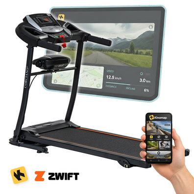 Bieżnia Elektryczna TRENTO 501D Składana z Masażerem Aplikacja CORCIANO 3HP 120 kg