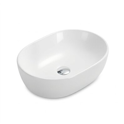 Umywalka nablatowa Corciano Aqualis One Lśniąca Biel 49x35x14 cm