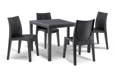 Zestaw Mebli Ogrodowych MINI Lady stół KING 79 cm 4 EUROHIT Garden Zestaw Mebli Ogrodowych MINI Lady stół KING 79 cm 4 EUROHIT Garden