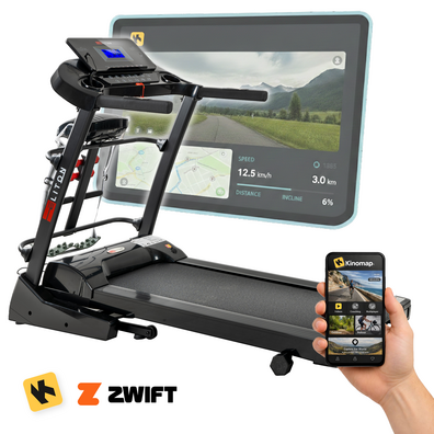 Bieżnia Elektryczna Vigo z masażerem i hantlami