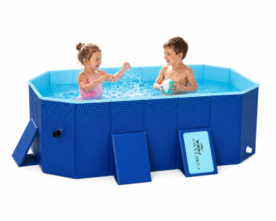 Basen dla dzieci z pokrywą 185 x 137 x 45 cm CORCIANO POOL 