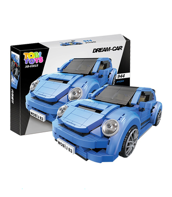 Niebieski pojazd dla dzieci z klocków Dream Car klocki TOBI TOYS©