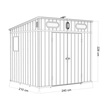 Domki / Garaże - Domek Narzędziowy Plastikowy Premium Ogrodowy Corciano 240x210x226 cm  (6)