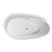 Wanny wolnostojące - Wanna Gullfoss 170 x 75 cm wolnostojąca Akrylowa biała system przelewowy (6)