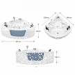 Łazienka - Wanna Łazienkowa Nicea z Hydromasażem  150x150x64 cm narożna Akrylowa Jacuzzi (3)