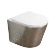 Akcesoria łazienkowe - Miska WC wisząca Corciano Optimo Pro Platinium Platynowy Strukturalny z Białą Deską 49x37 cm (1)