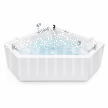 Wanny wolnostojące - Wanna Łazienkowa RIMINI z Hydromasażem  150 x 150 cm wolnostojąca Akrylowa Jacuzzi Narożna (6)