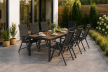 Ogród - ZESTAW OGRODOWY MEBLE OGRODOWE POLA STÓŁ KRZESŁA ALUMINIUM 8 osobowy (3)