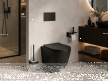 Miski WC - Miska WC wisząca Corciano AeroLux Czarny Matowy 49 cm (2)