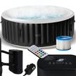 Jacuzzi ogrodowe - Jacuzzi Basen Ogrodowy Spa Corciano Okrągłe 196 x 66 cm Hydromasaż (1)