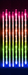 Boże Narodzenie - Sople meteory 8 szt 576 LED do użytku zewnętrznego 8 funkcji multikolor (3)