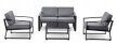 Zestawy ogrodowe - Meble Tarasowe Ogrodowe Simply  4-osobowy Aluminiowy Komplet (10)