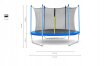 Trampoliny  - Trampolina ogrodowa Total Sport 244 cm 8FT z siatką wewnętrzną + drabinka (18)