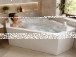 Wanny wolnostojące - Wanna Łazienkowa RIMINI z Hydromasażem  150 x 150 cm wolnostojąca Akrylowa Jacuzzi Narożna (7)
