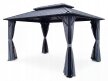 Pawilony ogrodowe - Pawilon Ogrodowy Borneo II 3 x 4.25m Wiata ogrodowa Corciano Stalowy dach (9)