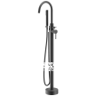 Łazienka - Bateria Wannowa Wolnostojąca Czarna 3557C (1)