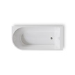 Wanny wolnostojące - Wanna wolnostojąca przyścienna NAROŻNA PULA PRAWA 160 x 75 cm biała system przelewowy  (9) Wanny wolnostojące - Wanna wolnostojąca przyścienna NAROŻNA PULA PRAWA 160 x 75 cm biała system przelewowy  (9)