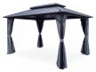 Pawilony ogrodowe - Pawilon Ogrodowy Borneo II 3 x 4.25m Wiata ogrodowa Corciano Stalowy dach (2)