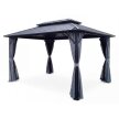Pawilony ogrodowe - Pawilon Ogrodowy Borneo II 3 x 4.25m Wiata ogrodowa Corciano Stalowy dach (16)
