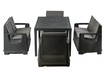 Zestawy ogrodowe - Zestaw Mebli Ogrodowych NAPOLI MINI 6 Rattan Antracyt (15) Zestawy ogrodowe - Zestaw Mebli Ogrodowych NAPOLI MINI 6 Rattan Antracyt (15)