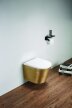 Akcesoria łazienkowe - Miska WC wisząca Corciano Optimo Classic Złoto-Biała 49x37x36 cm (2)