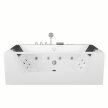 Z hydromasażem  - Wanna Łazienkowa Cannes z Hydromasażem  170 x 80 cm wolnostojąca Akrylowa Jacuzzi (3)