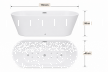 Z hydromasażem  - Wanna Łazienkowa Jupiter +  a funkcją masażu POWIETRZNEGO 170 x 80 cm wolnostojąca Akrylowa LED Jacuzzi HYDROMASAŻ (7)