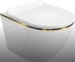 Miski WC - Miska WC Wisząca Corciano Nexa Base Gold Bialy połysk 49x37 cm (1)