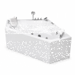 Wanny wolnostojące - Wanna Łazienkowa RIMINI z Hydromasażem  150 x 150 cm wolnostojąca Akrylowa Jacuzzi Narożna (10)