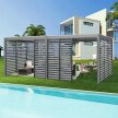  - Panel żaluzjowy poziomy do pergoli 89.9 x 216cm Antracyt Aluminium  (3)