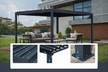Altany - Pergola Altana Tarasowa Antracytowa z otwieranym dachem ALUMINIOWA 3x4m Corciano (6)