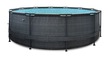 Baseny stelażowe - Basen Ogrodowy Corciano 4.5 x 1.2 m Pompa drabinka + Pokrywa (2)