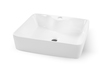 Umywalki nablatowe - Umywalka Nablatowa KELLY 48cm prostokątna Ceramika Biała (5)