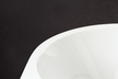 Wanny wolnostojące - Wanna wolnostojąca przyścienna 150 x 75 cm biała system przelewowy Pari (3)