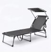Leżaki ogrodowe - Leżak ogrodowy Osaka składany z daszkiem (1)