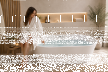 Z hydromasażem  - Wanna Łazienkowa Jupiter +  a funkcją masażu POWIETRZNEGO 170 x 80 cm wolnostojąca Akrylowa LED Jacuzzi HYDROMASAŻ (2)