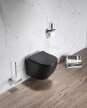Akcesoria łazienkowe - Miska WC wisząca Corciano Clarity Czarna Matowa 49 cm (2)