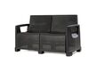 Meble ogrodowe - Zestaw Ogrodowy Paradiso Sofa stolik 2 fotele Antracyt (3)