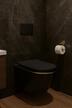 Miski WC - Corciano Maya RIMLESS MISKA WC DESKA WOLNOOPADAJĄCA DUROPLAST SLIM CZARNA (3)